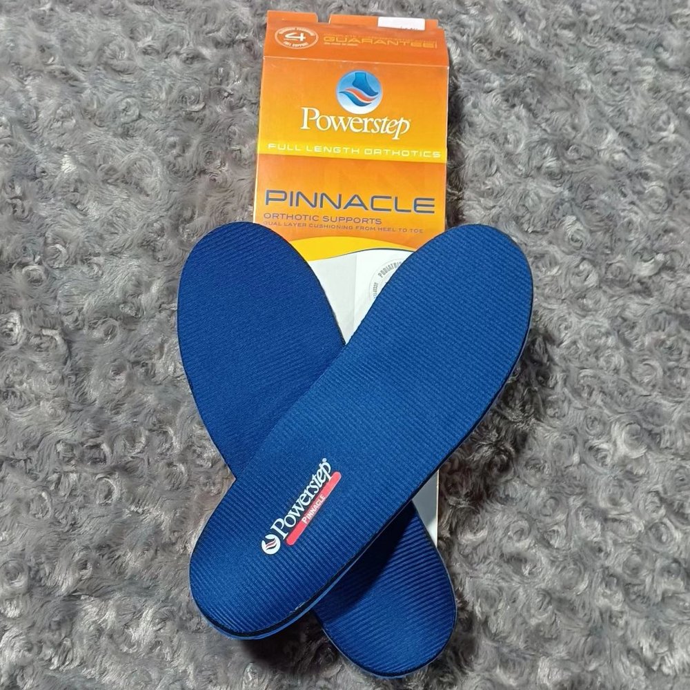 PowerStep Insole, Pinnacle, Plantar Fasciitis, Heel Pain And Arch Support,D Size